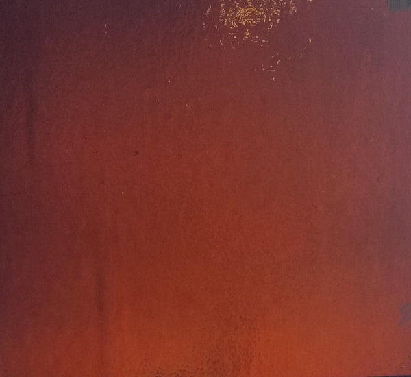 BU1001.30 - Bullseye Deep Amber/Brown Transparent Double Rolled - 90 COE 4.75 x 9.75 Inch