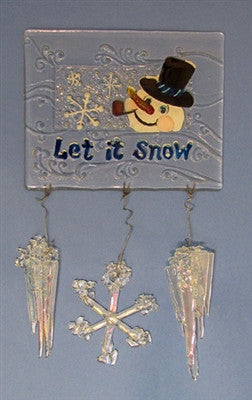 Let It Snow Texture Mold for Glass Tile or Dish - DT02