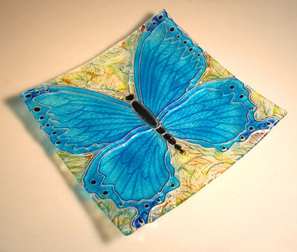 DT30 Square Butterfly Texture for Tile Mold for Glass Slumping