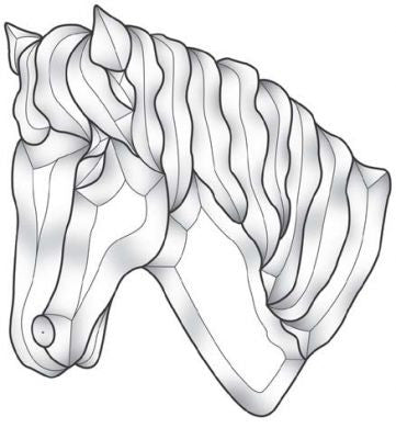 Bevel Cluster Horse Head EC184