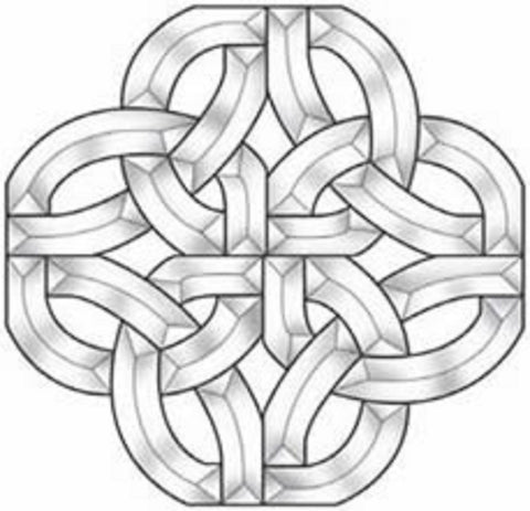 Celtic Knot Bevel Cluster EC824