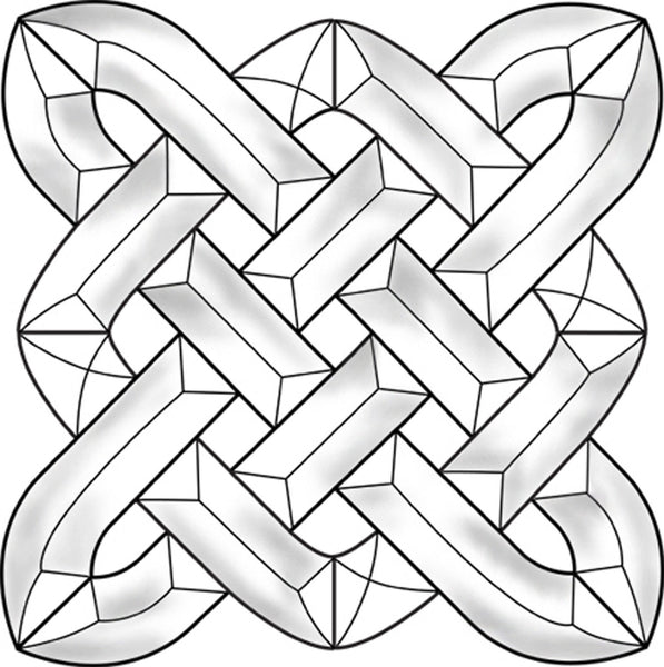 Celtic Square Bevel Cluster EC829