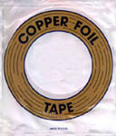 Edco 1/4 inch black backed copper foil