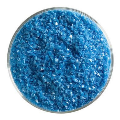 BU016492F-Frit Medium Egyptian Blue Opal 5 oz. Jar - coe 90