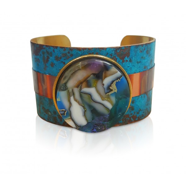 Glue N' Screw Antique Copper Medium 20mm Setting