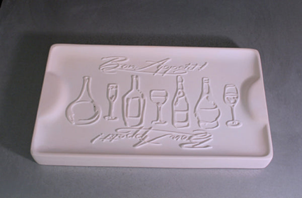 gm124 - Bon Appetit Tray Mold for Glass Slumping/fusing