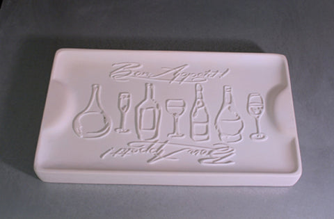 gm124 - Bon Appetit Tray Mold for Glass Slumping/fusing