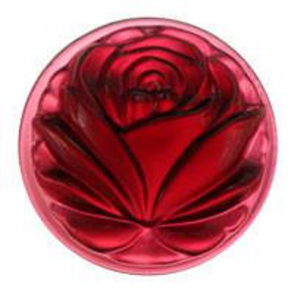 Stained Glass Jewels - 40mm Cut Rose - Gold/pink