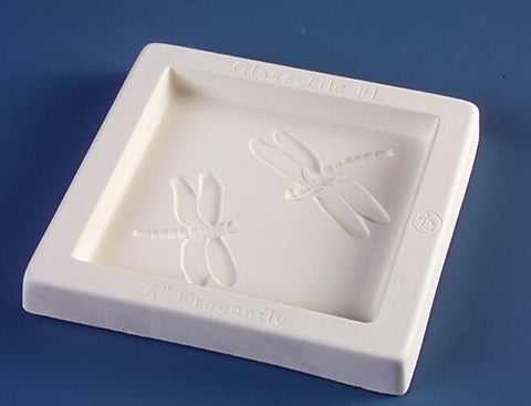 GT01 - Dragonfly 6x6 Inch Tile Mold for Fusing Glass