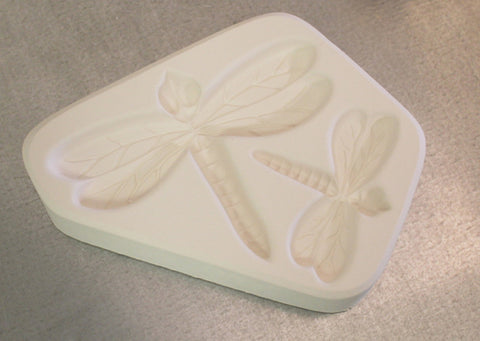 LF115 - Small Dragonfly's Texture Mold for Glass Fusing