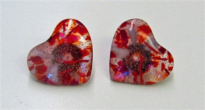 Stained Glass Fusing Mold - Large 2 Heart Shaped Drawer Pull Knob Mold