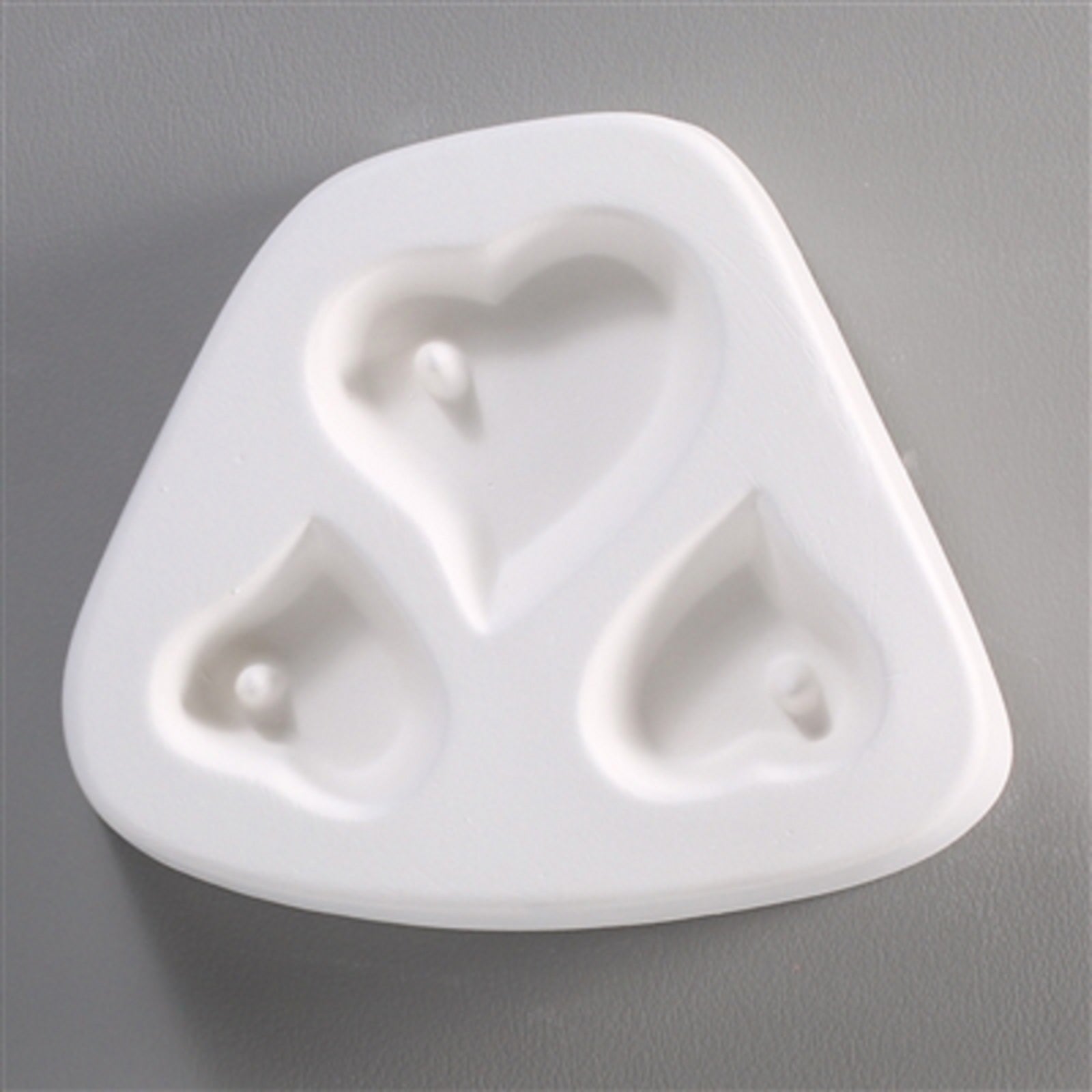 LF73 - Holey Heart Trio Jewelry Casting Mold for Glass Fusing