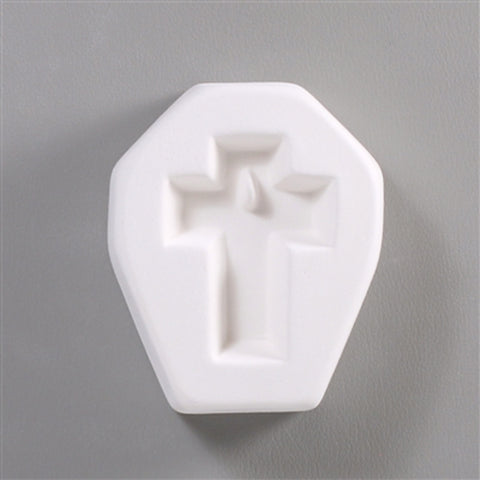 LF78 - Holey Casting Petite Cross Jewelry Mold for Fusing Glass Frit