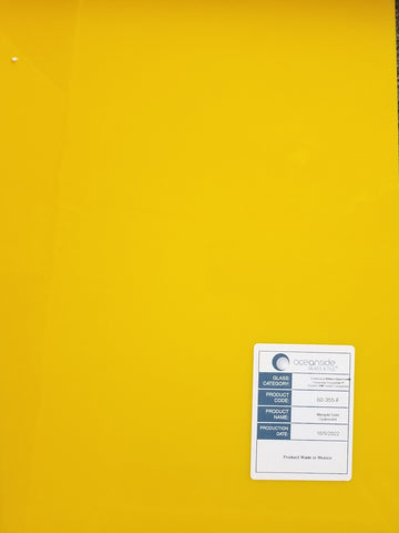 SF60-355 -12 x 12 Spectrum Marigold Yellow Opal Fusible - 96 COE