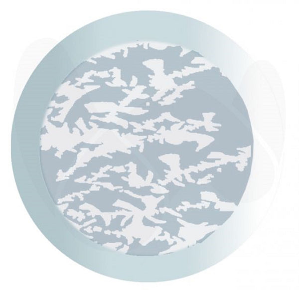 3 Inch Round Clear Glue Chip Glass Bevels 6 pack