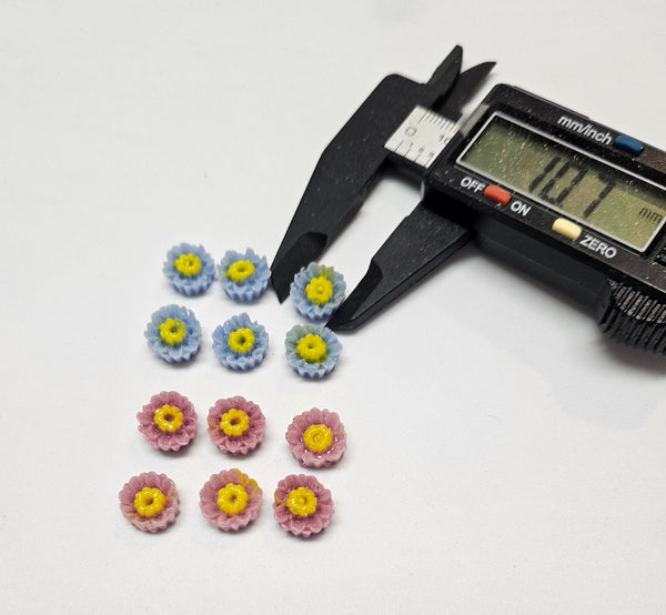 COE 96 Fusible Small Glass Flower Assortment (under 1/2 inch)