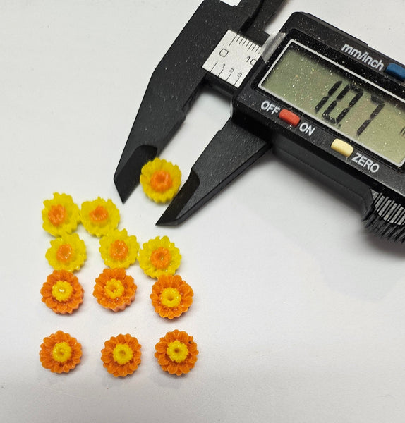 COE 96 Fusible Small Glass Flower Assortment (under 1/2 inch)