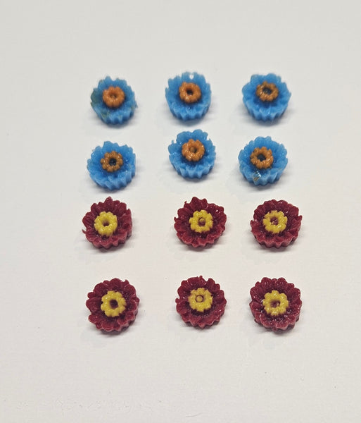 COE 96 Fusible Small Glass Flower Assortment (under 1/2 inch)