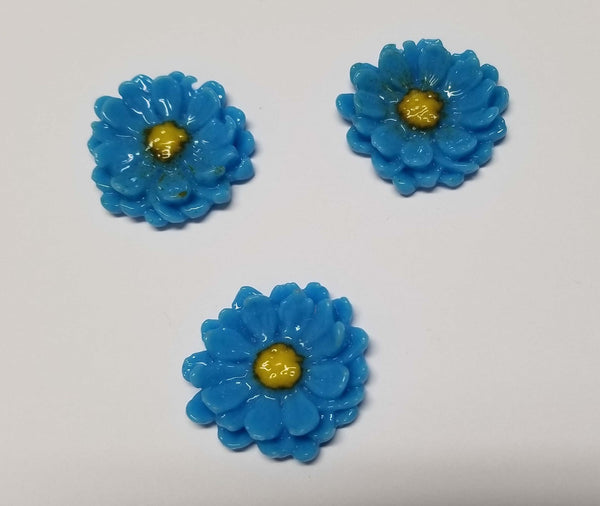 COE 96 Fusible Glass Flowers (Zinnias?) for Your Fused Glass Projects - Pack of 3 Many Colors Including Pink